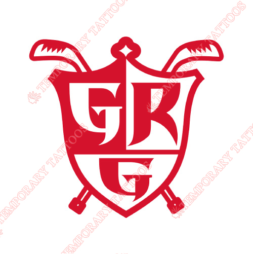 Grand Rapids Griffins Customize Temporary Tattoos Stickers NO.9010